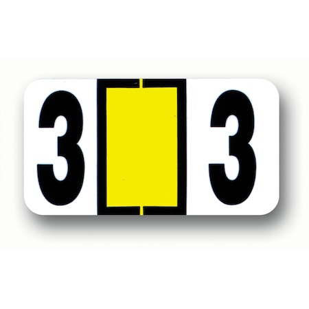 Asp Color Coded Number Labels: 3 Pk 313
